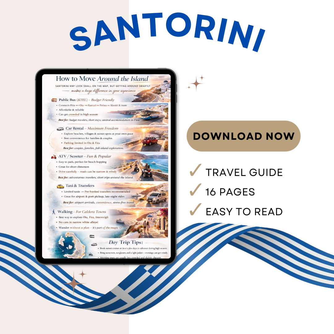 SANTORINI Mini Travel Guide – GREECE Vacation Ideas / Planner / Itinerary