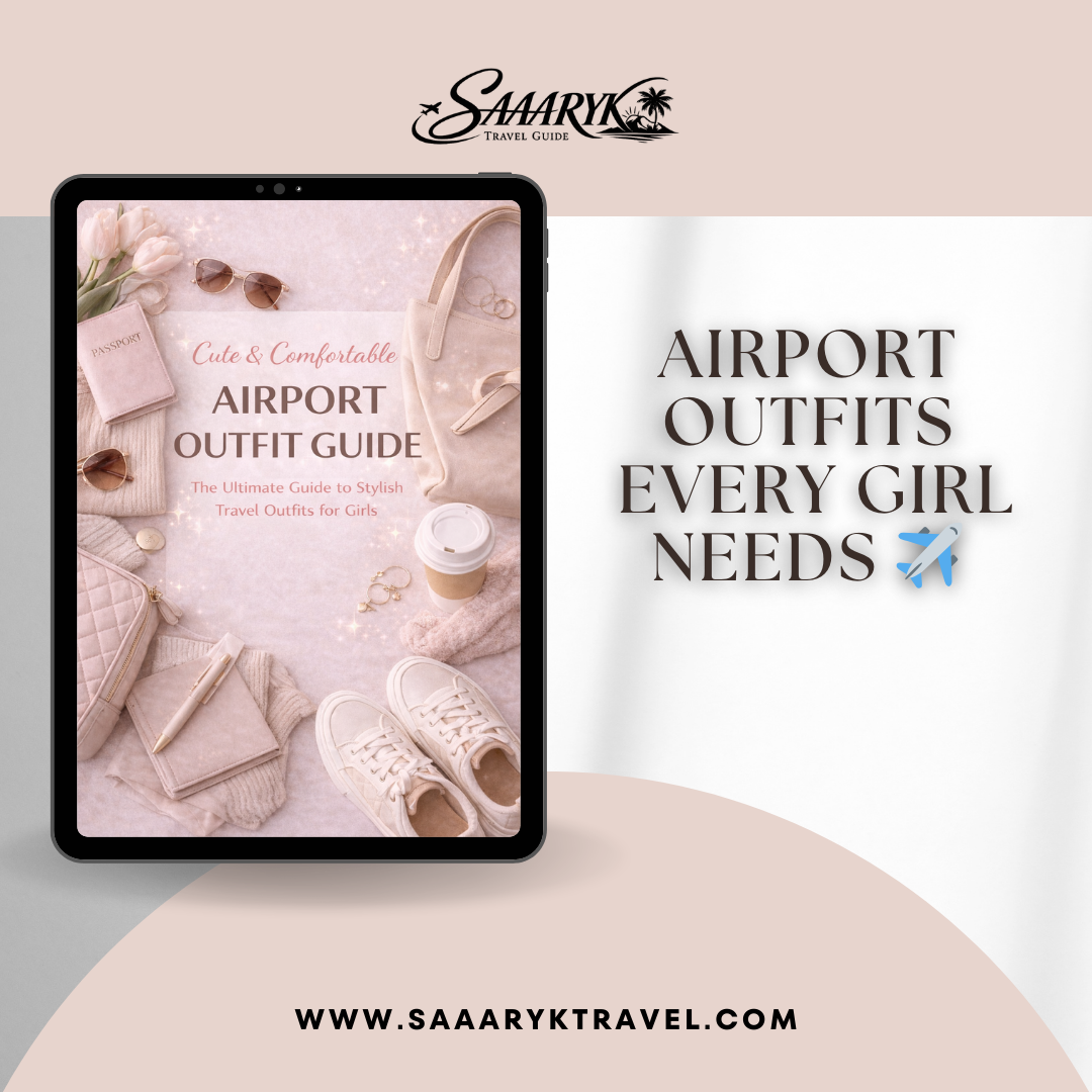 Cute Airport Outfit Guide – Stylish Travel Outfit Ideas / Airport Photo Poses / Packing Checklist for Girls